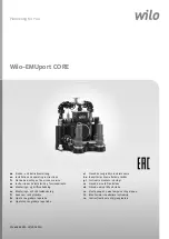 Предварительный просмотр 1 страницы Wilo EMUport CORE Installation And Operating Instructions Manual