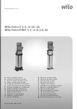 Wilo Helix FIRST V 10 Installation And Operating Instructions Manual preview