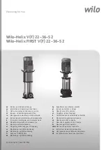 Wilo Helix FIRST V 22 Installation And Operating Instructions Manual предпросмотр