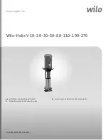 Wilo Helix-V 10 Installation And Operating Instructions Manual preview