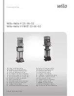 Wilo Helix V 22 Installation And Operating Instructions Manual preview