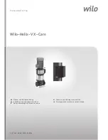 Wilo Helix-V X-Care Installation And Operating Instructions Manual preview