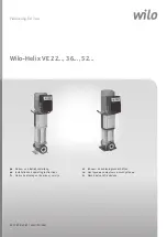 Wilo Helix VE 10 Series Installation And Operating Instructions Manual preview