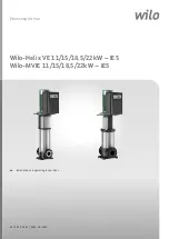 Wilo Helix VE 11kW-IE5 Installation And Operating Instructions Manual preview