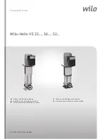 Preview for 1 page of Wilo Helix VE 22 Series Installation And Operating Instructions Manual