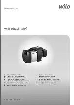 Wilo HiMulti 3 P Series Installation And Operating Instructions Manual предпросмотр