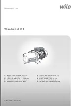 Wilo Initial JET Installation And Operating Instructions Manual preview