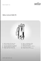 Wilo Initial WASTE Installation And Operating Instructions Manual preview