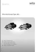 Предварительный просмотр 1 страницы Wilo MultiCargo MC Installation And Operating Instructions Manual