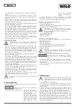 Предварительный просмотр 12 страницы Wilo MultiCargo MC304 Installation And Operating Instructions Manual