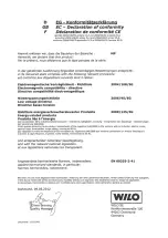 Preview for 69 page of Wilo MultiPress-MP3 Series Installation And Operating Instructions Manual