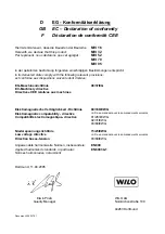 Preview for 6 page of Wilo MultiVert MVI 16 Series Installation And Operating Instructions Manual