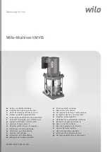 Wilo Multivert MVIS 408-1/16/K/3-400-50-2 Installation And Operating Instructions Manual preview