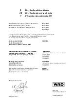 Preview for 10 page of Wilo MVIL 100 Installation And Operating Instructions Manual