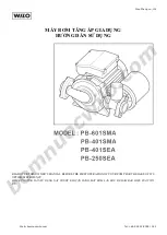 Wilo PB-601SMA Manual preview