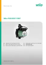 Preview for 1 page of Wilo PB BOOST FIRST Installation And Operating Instructions Manual