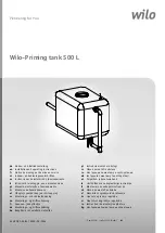 Предварительный просмотр 1 страницы Wilo Priming tank 500 L Installation And Operating Instructions Manual