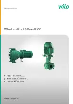 Предварительный просмотр 1 страницы Wilo Rexa BLOC Installation And Operating Instructions Manual