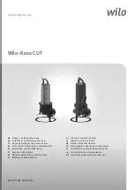 Предварительный просмотр 1 страницы Wilo Rexa CUT Installation And Operating Instructions Manual