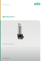 Wilo Rexa FIT-S Installation And Operating Instructions Manual предпросмотр