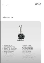 Wilo Rexa FIT Series Installation And Operating Instructions Manual preview