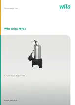 Предварительный просмотр 1 страницы Wilo Rexa MINI3 Installation And Operating Instructions Manual