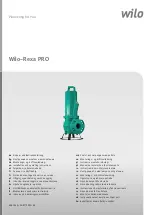 Предварительный просмотр 1 страницы Wilo Rexa PRO C05 Series Installation And Operating Instructions Manual