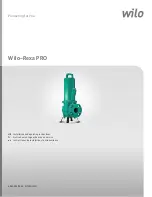 Wilo Rexa PRO Series Installation And Operating Instructions Manual preview