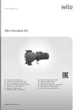 Preview for 1 page of Wilo RexaBloc RE Series Installation And Operating Instructions Manual