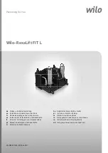 Wilo RexaLift FIT L Series Owner'S Manual Installation And Operating Instructions preview