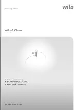 Предварительный просмотр 1 страницы Wilo SiClean 1 Installation And Operating Instructions Manual