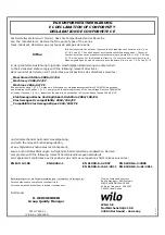 Preview for 17 page of Wilo SiFlux Series Installation And Operating Instructions Manual