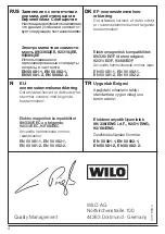 Предварительный просмотр 9 страницы Wilo SK-545 Installation And Operating Instructions Manual