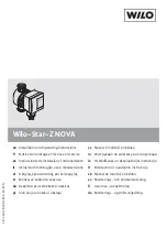 Wilo Star-Z NOVA A Installation And Operating Instructions Manual preview