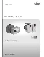 Предварительный просмотр 1 страницы Wilo Stratos-D Series Installation And Operating Instructions Manual