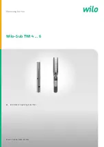 Wilo Sub TWI 4 Installation And Operating Instructions Manual preview