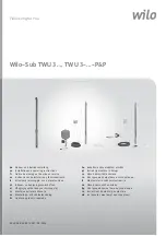 Wilo Sub TWU 3 P&P Series Installation And Operating Instructions Manual preview