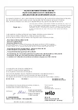 Preview for 212 page of Wilo Tagus Vac Installation And Operating Instructions Manual