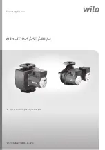 Wilo TOP-I Installation And Operating Instructions Manual preview