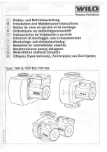 Preview for 1 page of Wilo TOP-RS Installation And Maintenance Instructions Manual