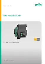 Предварительный просмотр 1 страницы Wilo Varios PICO-STG Installation And Operating Instructions Manual