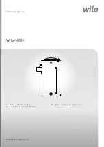 Wilo VBH Series Installation And Operating Instructions Manual предпросмотр