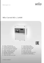 Предварительный просмотр 1 страницы Wilo Wilo-Control MS-L Installation And Operating Instructions Manual