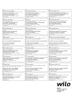 Preview for 154 page of Wilo Wilo-Control SC Series Installation And Operating Instructions Manual