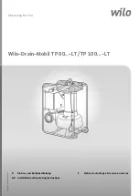 Preview for 1 page of Wilo Wilo-Drain-Mobil TP 100 LT Series Installation And Operating Instructions Manual