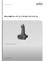 Wilo Wilo-EMU FA + FK 17.1 Installation And Operating Instructions Manual предпросмотр