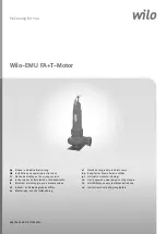 Preview for 1 page of Wilo Wilo-EMU FA+T-Motor Installation And Operating Instruction