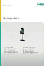 Предварительный просмотр 1 страницы Wilo Wilo-Medana CV1-L Installation And Operating Instructions Manual