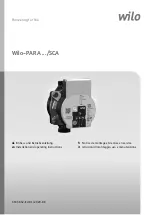 Wilo Wilo-PARA SCA Series User Manual предпросмотр