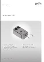 Wilo Wilo-Plavis-C Series Installation And Operating Instructions Manual preview